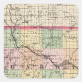 ミシガン州バリー郡の地図 スクエアシール (正面)