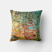 ミシガン州ヒアワタ国有林のカウンシル湖 クッション (裏面)