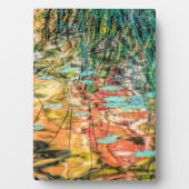 ミシガン州ヒアワタ国有林のカウンシル湖 フォトプラーク (正面)