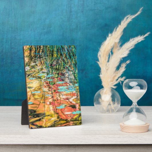 ミシガン州ヒアワタ国有林のカウンシル湖 フォトプラーク (側面)