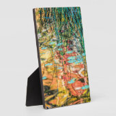 ミシガン州ヒアワタ国有林のカウンシル湖 フォトプラーク (側面)