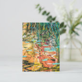 ミシガン州ヒアワタ国有林のカウンシル湖 ポストカード (スタンド正面)