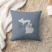 ミシガン州ファミリーネーム装飾用クッション クッション (ブランケット)