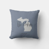 ミシガン州ファミリーネーム装飾用クッション クッション (正面)