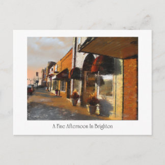 ミシガン州ブライトンの絵はがき ポストカード