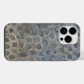 ミシガン州ペトスキー石のデザイン iPhoneケース (裏面横)