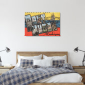 ミシガン州ポートヒューロン – ラージレターのシーン キャンバスプリント (インサイチュ (寝室))