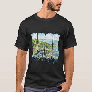 ミシガン州マキナック島へようこそ トラベル マキナックで会いましょう Tシャツ