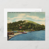 ミシガン州マスケゴンのハト・ヒル&ヨット・クラブ ポストカード (正面/裏面)