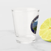 ミシガン州マッキナックアイランドハーバー&レイクヒューロン ショットグラス (左)