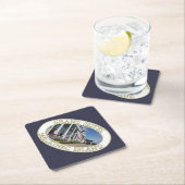 ミシガン州マッキナックアイランドヒストリックグランドホテル スクエアペーパーコースター (インサイチュ)