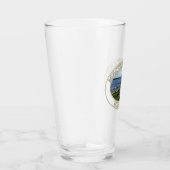 ミシガン州マッキナック島のダウンタウンとハーバー タンブラーグラス (右)