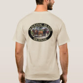 ミシガン州マッキナック島の馬と馬車 Tシャツ (裏面)