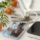 ミシガン州マッキナック島の馬車 キーホルダー (正面右)