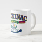 ミシガン州マッキナック島 ジャンボコーヒーマグカップ (正面右)