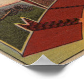 ミシガン州マッキナック – ラージレターシーン ポスター (角)