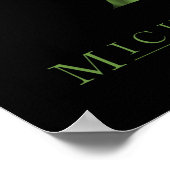 ミシガン州マップイメージポスター ポスター (角)