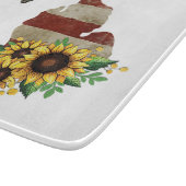 ミシガン州マップ米国国旗ひまわりガラス カッティングボード (角)