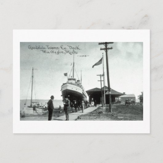 ミシガン州ムスケゴン市グッドリッチ運輸株式会社 ポストカード (正面)