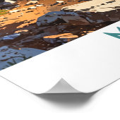 ミシガン州ムスケゴン湖 ポスター (角)