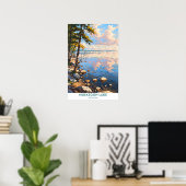 ミシガン州ムスケゴン湖 ポスター (ホームオフィス)