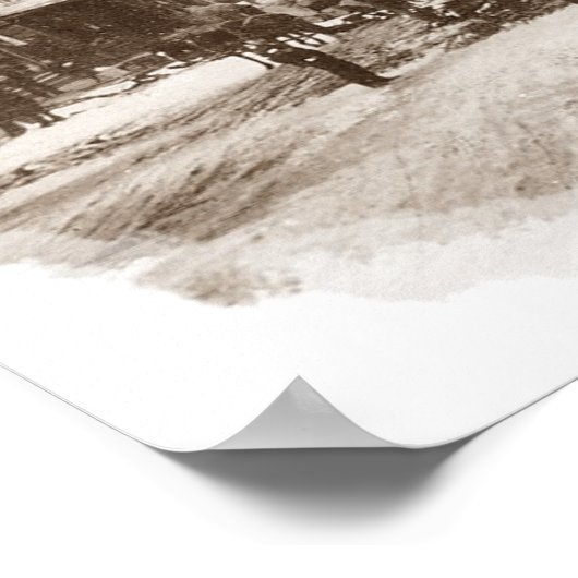 ミシガン州メシックの通りのロガーたち~ 1909 ポスター (角)