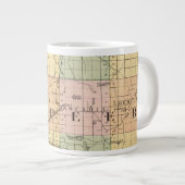 ミシガン州ラピア郡の地図 ジャンボコーヒーマグカップ (正面右)