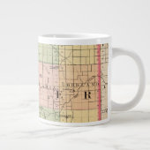 ミシガン州ラピア郡の地図 ジャンボコーヒーマグカップ (右)