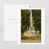 ミシガン州ランシング中央公園メモリアル噴水 ポストカード (正面/裏面)