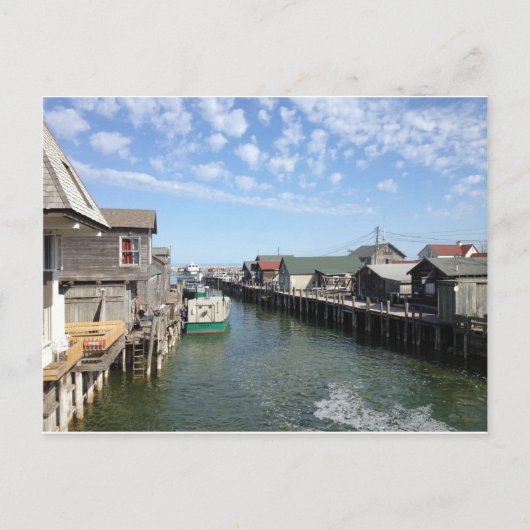 ミシガン州ローランドのフィッシュタウン ポストカード (正面)