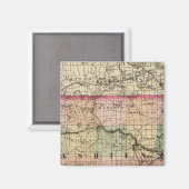 ミシガン州ワシュテノーの地図 マグネット (正面/裏面)