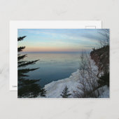 ミシガン州上部半島のスーペリア湖 ポストカード (正面/裏面)