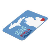 ミシガン州保存日 – カスタマイズ可能な都市 マグネット (左側)