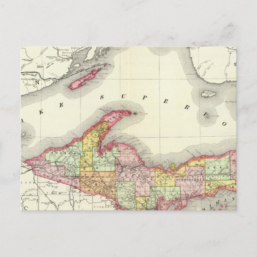 ミシガン州北部 ポストカード (正面)