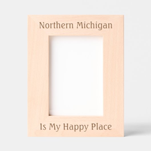 ミシガン州北部 – レーザーエッチングフレーム レーザー彫刻フレーム (正面)