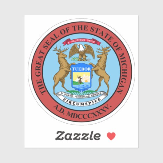 ミシガン州印 シール (シート)