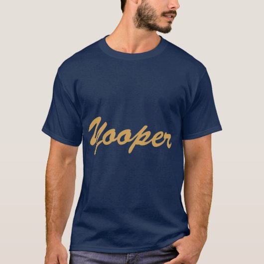 ミシガン州原産のYooper オーバーサイズ Tシャツ (正面)