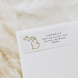 ミシガン州差出人住所ラベル ラベル