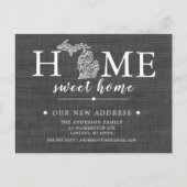 ミシガン州引越案内はがき 案内ポストカード (正面)