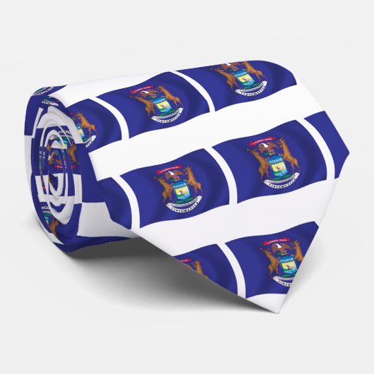 ミシガン州旗タイ ネクタイ (ロール)
