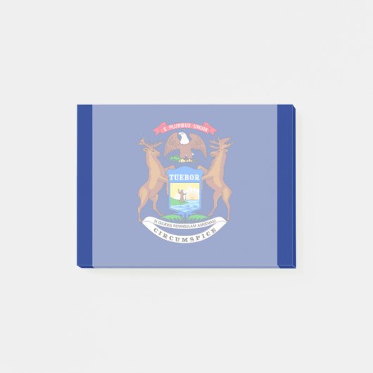 ミシガン州旗デザイン ポストイット (正面)