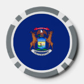 ミシガン州旗デザイン ポーカーチップ (裏面)