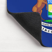 ミシガン州旗デザイン マウスパッド (コーナー)