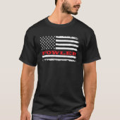 ミシガン州旗フォウラーUSA愛国的スヴェン Tシャツ (正面)