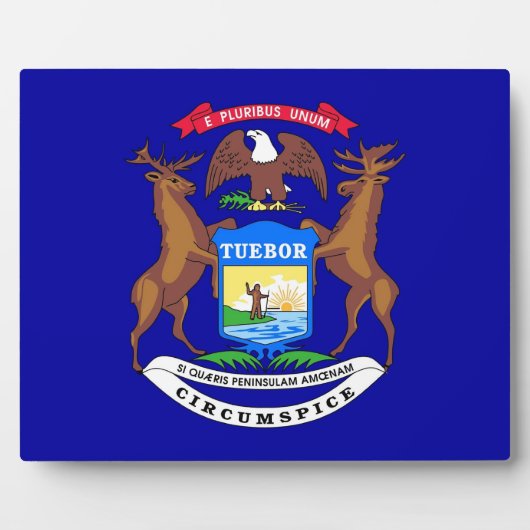 ミシガン州旗プラーク フォトプラーク (正面)