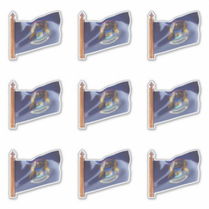 ミシガン州旗州 シール