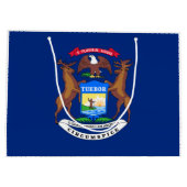 ミシガン州旗州 ラージペーパーバッグ (裏面)