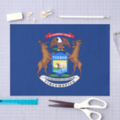 ミシガン州旗州 薄葉紙 (クラフト)