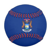 ミシガン州旗州 野球ボール (裏面)