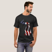 ミシガン州旗州 Tシャツ (正面フル)